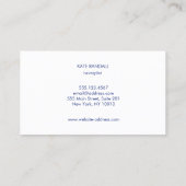 Eenvoudig Modern Licht Roze Schoonheidsberoeps Visitekaartje (Achterkant)