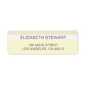 Eenvoudig, modern lichtdoorn en geel professioneel etiket (Voorkant)