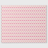 Eenvoudig Modern Liefde Hart Roze Peach Wit Cadeaupapier (Vlak)