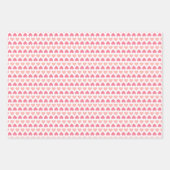 Eenvoudig Modern Liefde Hart Roze Peach Wit Inpakpapier Vel (Voorkant 3)