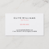 Eenvoudig Modern Life Coaching Logo Design Visitekaartje (Achterkant)