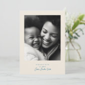 Eenvoudig Modern lijst 5 Photo Script afstuderen Aankondiging (Staand voorkant)