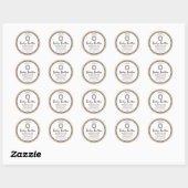 Eenvoudig modern linnen script body butter label (Vel)
