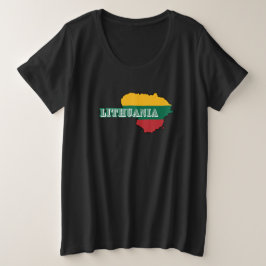 Eenvoudig Modern Litouwen lietuva vlag Souvenir Grote Maat T-shirt