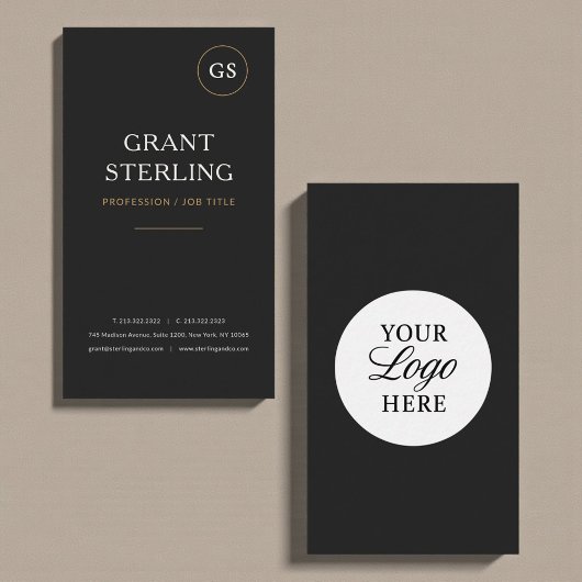 Eenvoudig Modern Logo Professioneel Visitekaartje