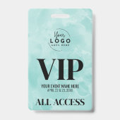 Eenvoudig modern Logo VIP-evenement Badge (Voorkant)