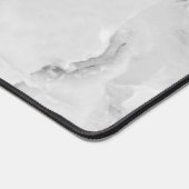 Eenvoudig Modern Logo Wit Marmer Kantoor Bureaumat (Hoek)