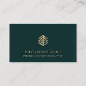 Eenvoudig Modern Luxe Logo Visitekaartje (Voorkant)