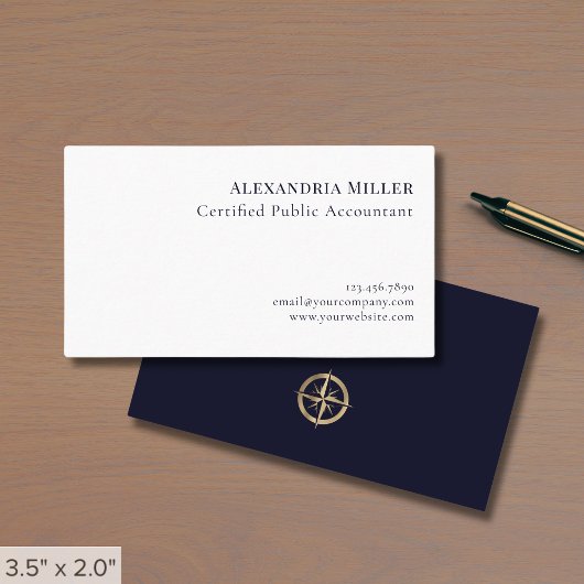 Eenvoudig Modern Luxe Logo Visitekaartje