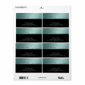 Eenvoudig modern luxe typografie zwart product etiket (Full Sheet)