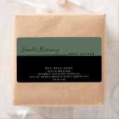 Eenvoudig modern luxe typografie zwart product etiket (Insitu)