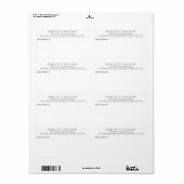 Eenvoudig Modern Mailing Verzendlabel Bedrijfsnaam (Full Sheet)