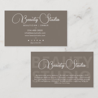 Eenvoudig, Modern, Make-upkunstenaar, Schoonheidss Visitekaartje