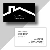 Eenvoudig modern makelaarsontwerp visitekaartje