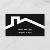 Eenvoudig modern makelaarsontwerp visitekaartje (Voorkant)