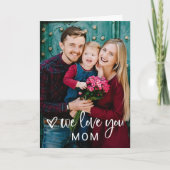 Eenvoudig modern Manuscript en Foto | We houden va Kaart (Voorkant)