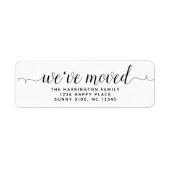 Eenvoudig modern Manuscript hebben wij het Nieuwe  Etiket (Voorkant)