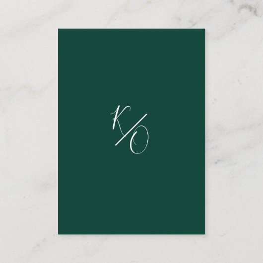 Eenvoudig modern maragingfeest informatiekaartje (Achterkant)