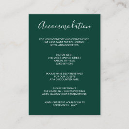 Eenvoudig modern maragingfeest informatiekaartje