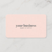 Eenvoudig Modern Marmer Make-up artiest Loyalty Ka (Achterkant)