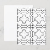 Eenvoudig modern Marokkaans islamitisch geometrisc (Voorkant / Achterkant)