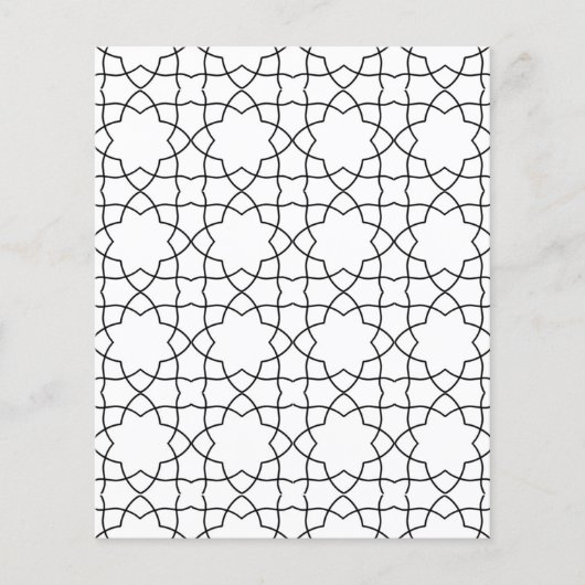 Eenvoudig modern Marokkaans islamitisch geometrisc (Voorkant)