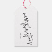 Eenvoudig Modern Merry Christmas Gift Label Cadeaulabel (Voorkant)