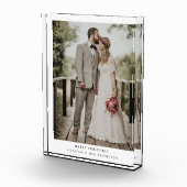 Eenvoudig Modern Merry Kerstmis | Weddenenkaart Fotoblokken (Rechts)