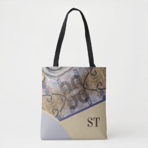 Eenvoudig Modern met Abstracte Accenten Initialen Tote Bag