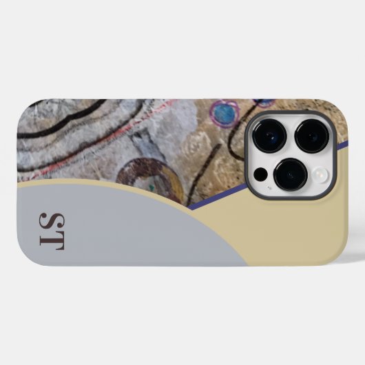 Eenvoudig modern met Abstracte accenten QR-code Case-Mate iPhone Case (Achterkant (horizontaal))