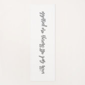 Eenvoudig modern met God alles is mogelijk Yogamat (Voorkant)