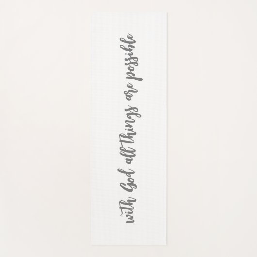 Eenvoudig modern met God alles is mogelijk Yogamat (Voorkant)