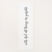 Eenvoudig modern met God alles is mogelijk Yogamat (Achterkant)