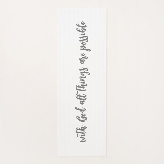 Eenvoudig modern met God alles is mogelijk Yogamat (Achterkant)