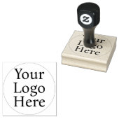 Eenvoudig Modern Met Zakelijk Logo Rubberstempel (Gestempeld)