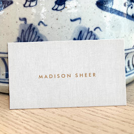 Eenvoudig, modern, minimaal, elegant professioneel visitekaartje