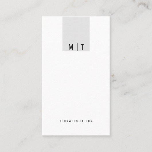 Eenvoudig, modern, minimaal en trendy visitekaartje (Voorkant)