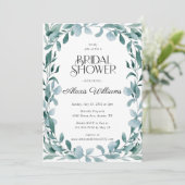 Eenvoudig modern minimaal eucalyptusVrijgezellenfe Kaart (Staand voorkant)