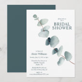 Eenvoudig modern minimaal eucalyptusVrijgezellenfe Kaart (Voorkant / Achterkant)