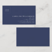 Eenvoudig modern, minimaal professioneel marinesla visitekaartje (Voorkant / Achterkant)