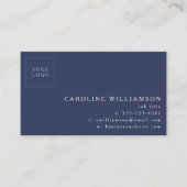 Eenvoudig modern, minimaal professioneel marinesla visitekaartje (Voorkant)