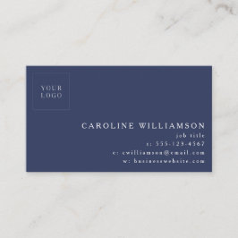 Eenvoudig modern, minimaal professioneel marinesla visitekaartje