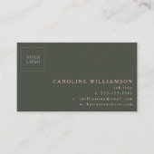 Eenvoudig, modern, minimaal, professioneel roze, g visitekaartje (Voorkant)