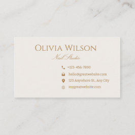 Eenvoudig modern minimaal professioneel Visitekaar Visitekaartje