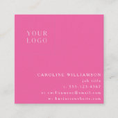 Eenvoudig, modern, minimaal, professioneel, warm r vierkante visitekaartje (Voorkant)