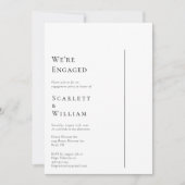 Eenvoudig Modern Minimaal We Zijn Engaged Kaart (Voorkant)