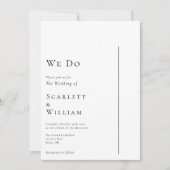 Eenvoudig Modern Minimaal Wij Doen Huwelijk Kaart (Voorkant)