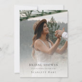 Eenvoudig Modern Minimal Photo Vrijgezellenfeest Kaart (Voorkant)