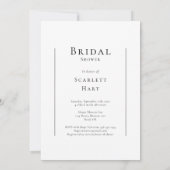 Eenvoudig Modern Minimal Photo Vrijgezellenfeest Kaart (Achterkant)