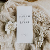 Eenvoudig Modern Minimal Wedding Ceremony Programm